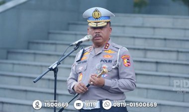 Korlantas Polri Gelar Apel dan Halal Bihalal Idul Fitri 1446 H, Kakorlantas Apresiasi Kinerja Polantas dalam Operasi Ketupat 2025