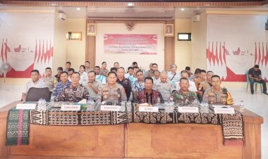 Rakor Lintas Sektoral  Polres Rote Ndao Bersama Forkopimda Hadapi Operasi Samana Santa Turangga 2025