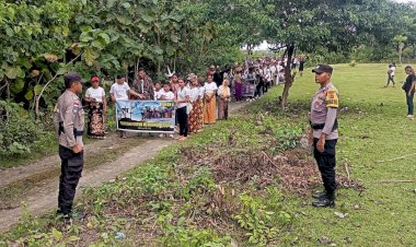 Pengamanan Kegiatan Paskah 2025 Diwilayah Hukum Polsek Rote Barat Laut
