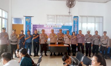 Kapolres Rote Ndao Mendampingi Tim Supervisi Biro Ops Polda NTT  Untuk Pelaksanaan Operasi Samana Santa Turangga 2025