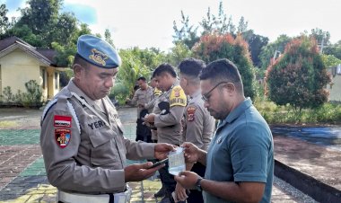 Unit Propam Polsek Rote Barat Lakukan Gartiplin Terhadap Personel Polsek Rote Barat