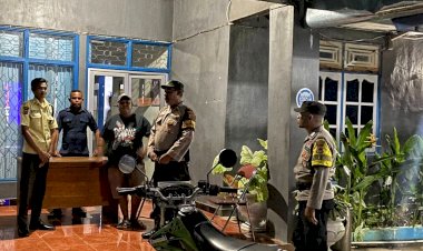 Patroli Preventif Personel Polsek Pantaibaru Untuk Jaga Kamtibmas Tetap Kondusif