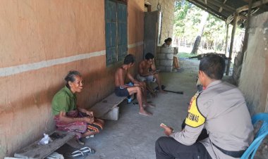 Bhabinkamtibmas Polsek Rote Barat Daya Lakukan Kegiatan Preemtif Bersama Warga Binaan