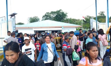 Polsek Pantaibaru Tingkatkan Pengamanan Pada  Pelabuhan ASDP Pantai Baru