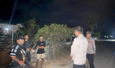 Patroli Pencegahan Gangguan Kamtibmas Polsek Rote Barat Daya Untuk Jamin Kenyamanan  Warga