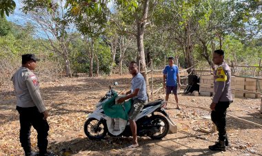 Kegiatan Preventif Gangguan Kamtibmas Polsek Rote Tengah Melalui Patroli Dialogis