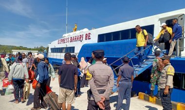 Kapolsek Lobalain : Pengamanan Pada Area Pelabuhan Baa, Untuk Cegah Potensi Pidana Dan Jamin Kenyamanan Pengguna Jasa Transportasi Laut