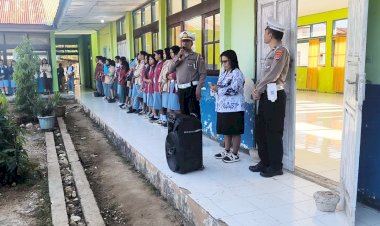 Program  Police Go To School, Upaya  Satuan Lalu Lintas Polres Rote Ndao Tekan Angka Lakalantas