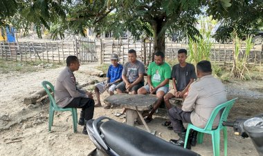 Patroli Dialogis Personel Polsek Rote Tengah Untuk Cegah Gangguan Kamtibmas Diwilayah Hukum Polsek Rote Tengah