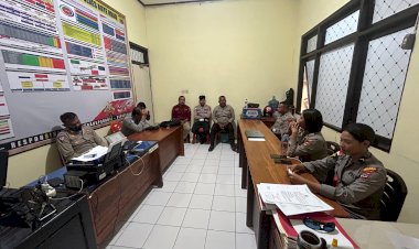 Kabag Ops Polres Rote Ndao Pimpin  Anev Pelaksanaan Operasi Patuh Turangga 2025  Bersama Kasatgas Operasi