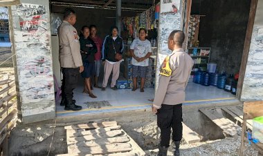 Polsek Rote Tengah Lakukan Patroli Dialogis, Wujudkan Kamtibmas Dan Beri Himbauan Bagi Warga