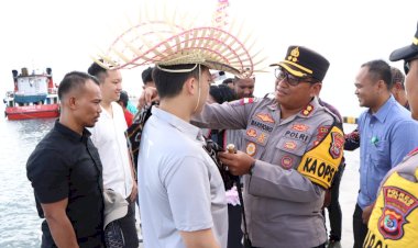 Kapolres Rote Ndao  Sambut Kunjungan Kerja Anggota Komisi III DPR RI Di Rote Ndao