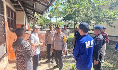 Kunjungan Anggota Komisi III DPR RI Stevano Rizky Adranacus di Polsek Rote Barat Laut