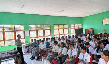 Operasi Patuh Turangga 2025 Polres Rote Ndao Hari Ketigabelas, Edukasi Kamseltibcarlantas Bagi Siswa
