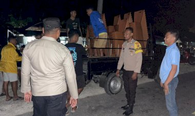 Polsek Rote Tengah Gelar Patroli Malam, Upaya Preventif Gangguan Kamtibmas Dan Jamin Keamanan Warga