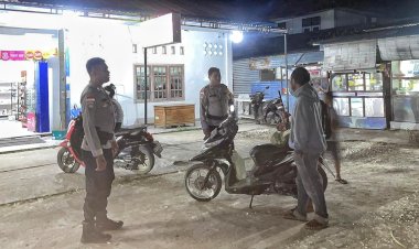 Jamin Keamanan Masyarakat, Personel Polsek RBL Tingkatkan Patroli Malam