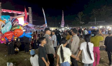 Personel Polsek Lobalain Tingkatkan Patroli Dialogis Untuk Jamin Keamanan di Area Pameran