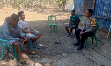 Preemtif Bhabinkamtibmas Polsek Rote Barat Daya Untuk Jaga Kemitraan Dengan Warga Binaan