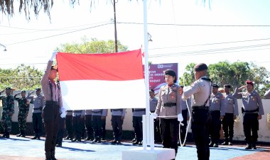 Upacara Memperingati Hari Kemerdekaan RI ke 80 Oleh Polsek Jajaran Polres Rote Ndao