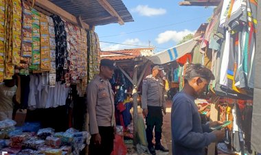 Polsek RBD Maksimalkan Pengamanan Pada Pasar Tudameda