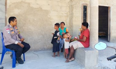 Melalui Kegiatan Sambang, Bhabinkamtibmas Polsek Pantaibaru Tingkatkan Kemitraan Dengan Warga Binaan