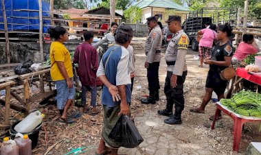 Polsek Rote Tengah Jamin Keamanan Warga Pada Pasar Siomeda
