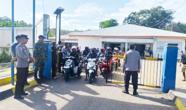 Personel Polsek Pantaibaru Tingkatkan Pengamanan Pada Pelabuhan Pantaibaru