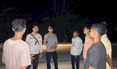 Polsek Rote Tengah Tingkatkan Patroli Malam,Jaga Keamanan dan Ketertiban Masyarakat