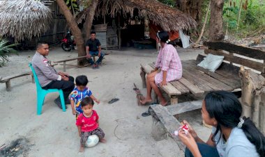 Kegiatan Sambang   Bhabinkamtibmas  Polsek Pantaibaru, Membangun Komunikasi dan Keamanan Bersama