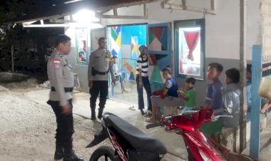 Lakukan Patroli Malam, Personel Polsek RBL Jaga Kamtibmas Tetap Kondusif