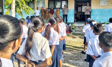 Bhabinkamtibmas Polsek RBD Sambangi Sekolah,Upaya Meningkatkan Kerjasama Dalam Jaga Keamanan