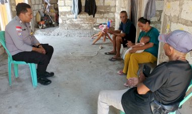 Pastikan Layanan Kamtibmas Dirasakan Warga Binaan, Bhabinkamtibmas Polsek Lobalain Sambangi Warga