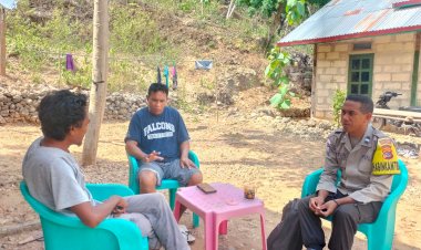 Kegiatan Preemtif Bhabinkamtibmas Polsek Rote Tengah Bersama Warga Binaan