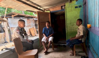 Bersama Warga Binaan, Bhabinkamtibmas Polsek Lobalain Ajak Jaga Kamtibmas