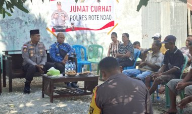Jumat Curhat Bersama Warga Tulandale, Kapolres Dengar Aspirasi Warga Untuk Kamtibmas Kondusif
