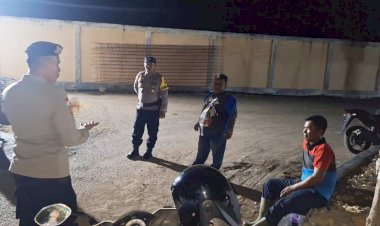 Patroli Malam Polsek Pantaibaru, Wujud Polri Untuk Masyarakat