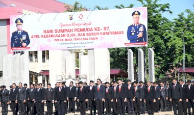 Polda NTT Gelar Upacara Sumpah Pemuda ke-97 dan Apel Kebangsaan Ojol-Buruh: Kapolda Ajak Pemuda Jadi Pelaku Perubahan untuk Indonesia Bersatu