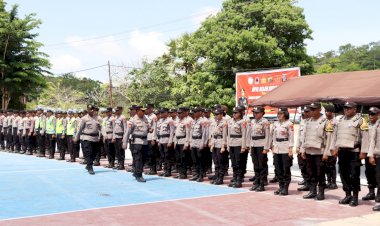 Polres Rote Ndao Gelar Apel Kesiapan Tanggap Darurat Bencana Hidrometeorologi Tahun 2025