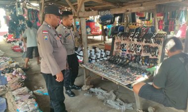 Patroli dan Pengamanan di Pasar Busalangga,  Polsek RBL Pastikan  Rasa Aman dan Nyaman Bagi Masyarakat