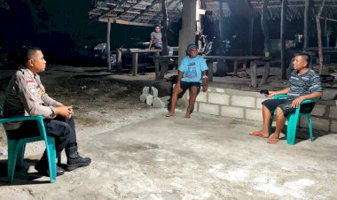 Kegiatan Patroli Dialogis Bhabinkamtibmas Polsek Pantaibaru Bersama Warga Binaan