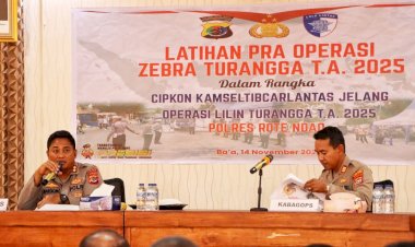 Polres Rote Ndao Gelar Lat Pra Ops Zebra Turangga 2025,Ciptakan Kamseltibcarlantas Bagi Masyarakat