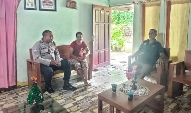 Bhabinkamtibmas Polsek Pantaibaru Sambangi Warga Binaan Wujud Polri Untuk Masyarakat
