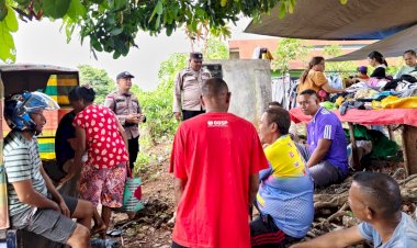 Polsek Pantaibaru Pastikan Keamanan dan Kenyamanan Masyarakat di Pasar Olafulihaa