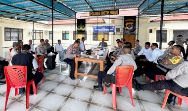 Kapolres Rote Ndao Pimpin Anev Operasi Zebra Turangga 2025