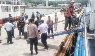 Polsek Lobalain Tingkatkan Pengamanan Pada Pelabuhan Baa