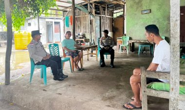 Patroli Dialogis dan Sambang Personel Polsek Rote Barat Jaga Kamtibmas Tetap Kondusif
