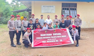 HUT Reserse Polri ke-78, Jajaran Sat Reskrim Polres Rote Ndao Salurkan Bantuan Sosial di Yayasan Mercy Rote