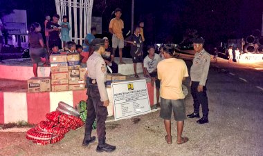 Polsek Pantaibaru Gelar Patroli KRYD, Jamin Keamanan Warga di Malam Hari