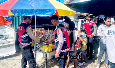 Polsek Rote Barat Daya Lakukan Pengamanan Pada Pasar Tudameda