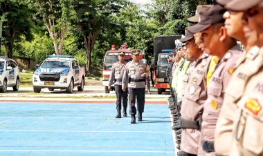 Kapolres Rote Ndao Pimpin Apel Gelar Pasukan Operasi Lilin Turangga 2025, Siap Amankan Nataru Bagi Masyarakat Rote Ndao